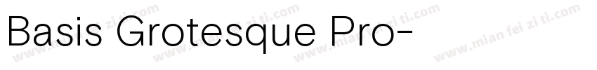 Basis Grotesque Pro字体转换